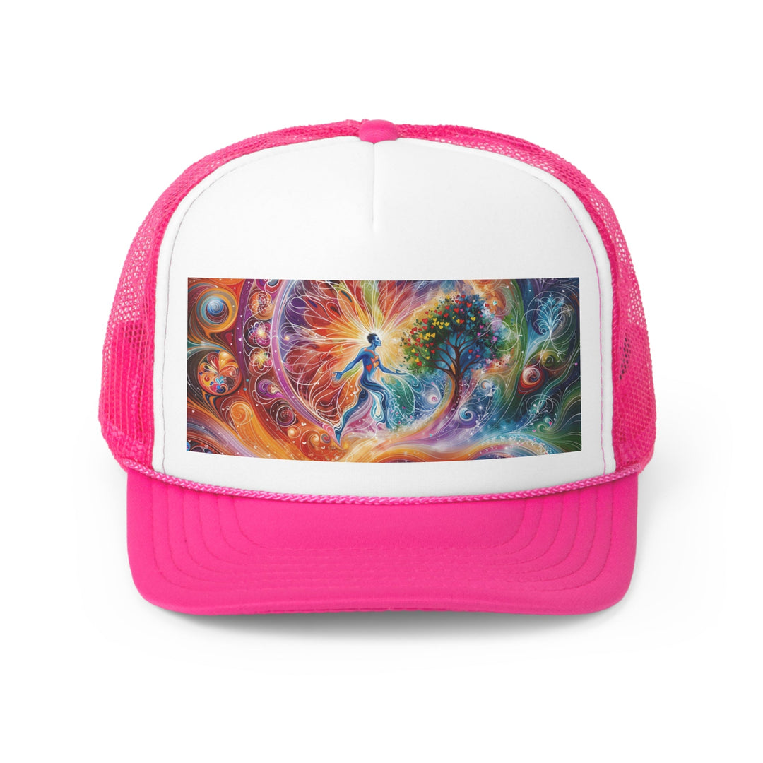 Cosmic Vibrant Energy - Trucker Hat - Hats - g(0D·IO) - Pink - One size -