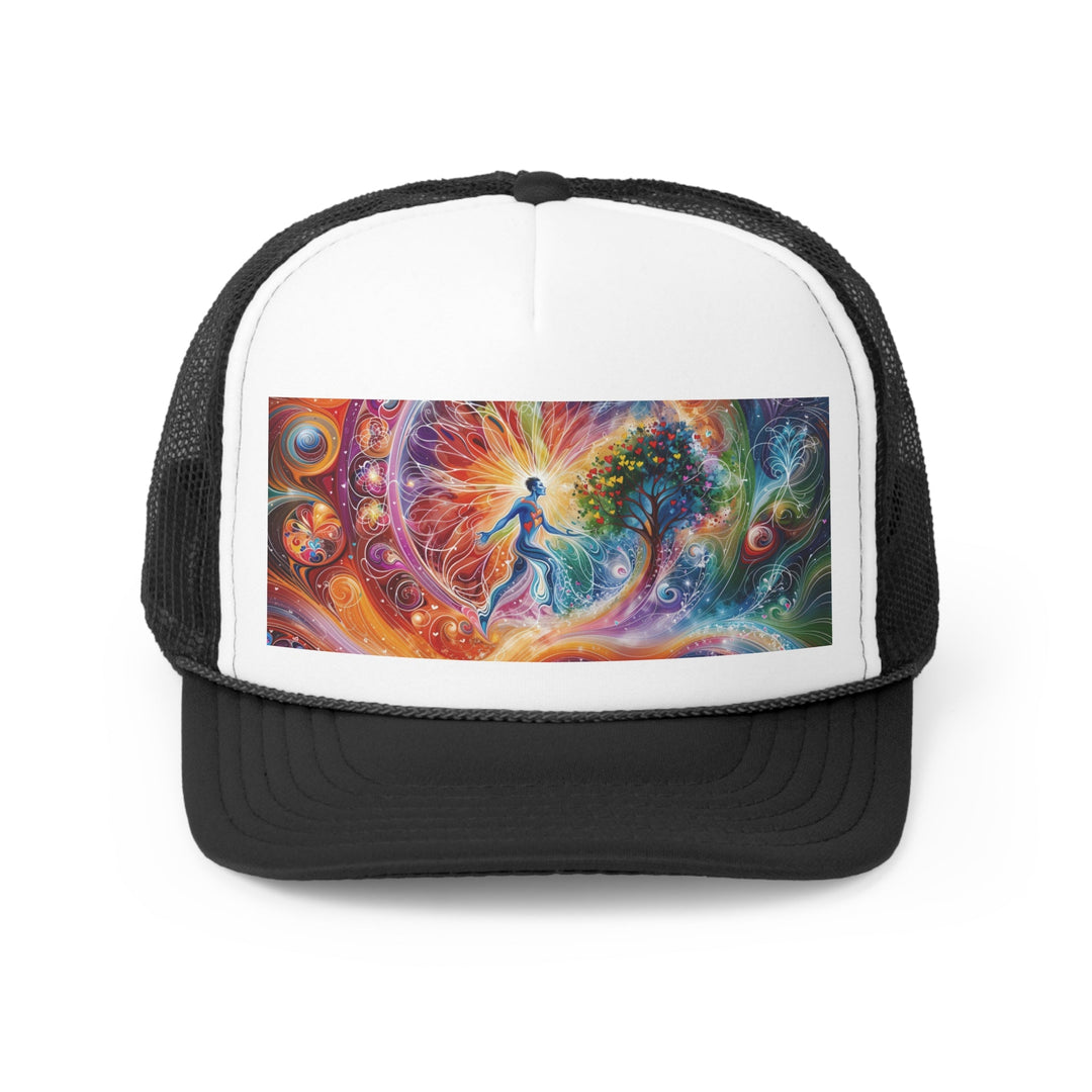 Cosmic Vibrant Energy - Trucker Hat - Hats - g(0D·IO) - Black - One size -