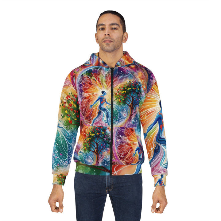 Cosmic Vibrant Energy - Unisex Zip Hoodie - All Over Prints - g(0D·IO) - XS - -