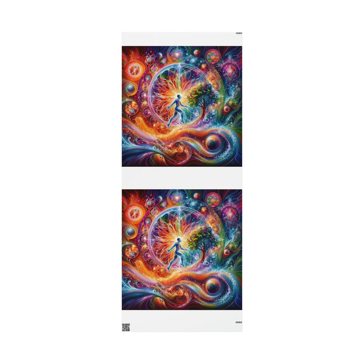 Cosmic Vibrant Energy - Wrapping Paper - Home Decor - g(0D·IO) - 30'' x 72'' - Matte -
