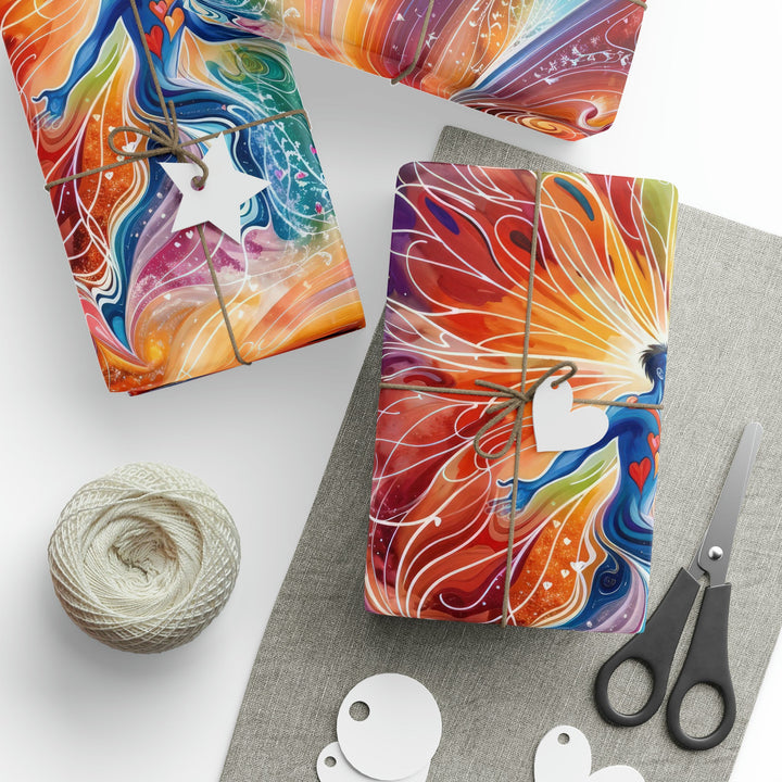 Cosmic Vibrant Energy - Wrapping Paper - Home Decor - g(0D·IO) - 30" x 180" - Matte -