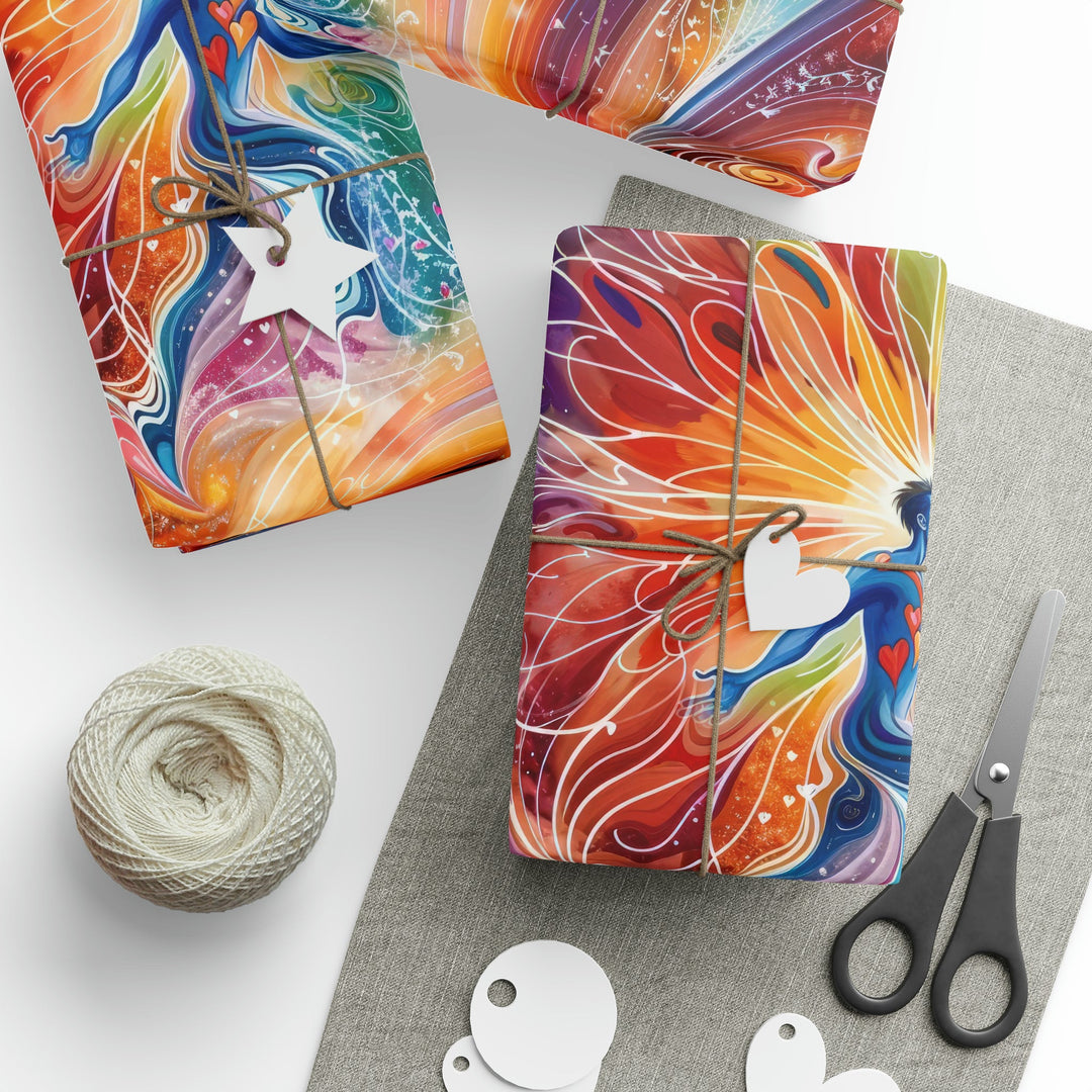 Cosmic Vibrant Energy - Wrapping Paper - Home Decor - g(0D·IO) - 30" x 180" - Matte -