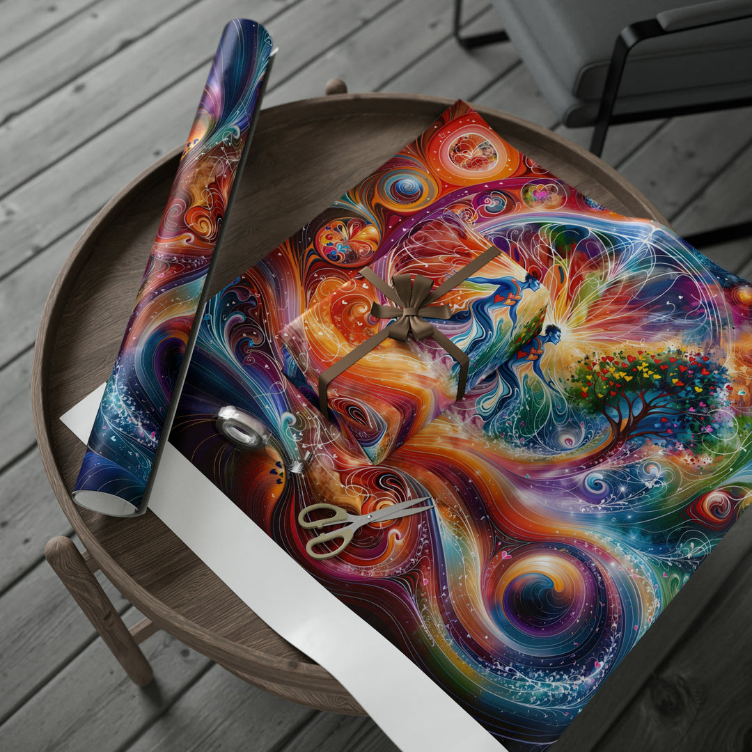 Cosmic Vibrant Energy - Wrapping Paper - Home Decor - g(0D·IO) - 30" x 180" - Matte -