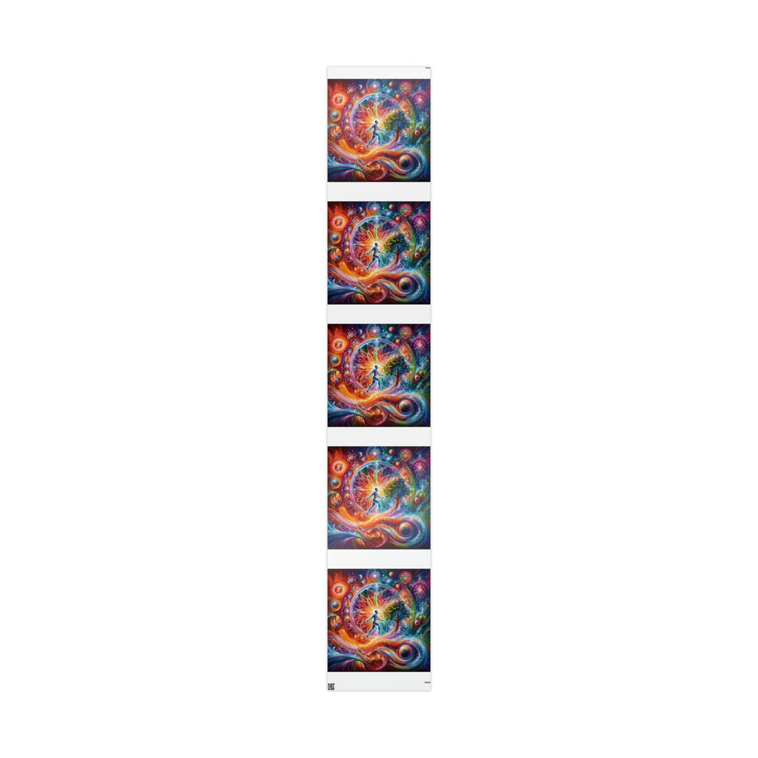 Cosmic Vibrant Energy - Wrapping Paper - Home Decor - g(0D·IO) - 30" x 180" - Glossy -