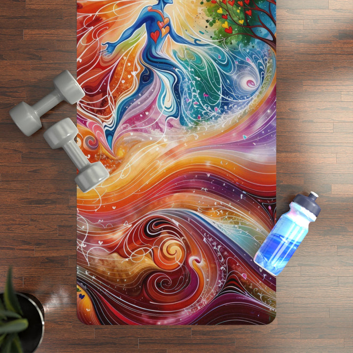 Cosmic Vibrant Energy - Yoga Mat - Home Decor - g(0D·IO) - 24” x 68” - -