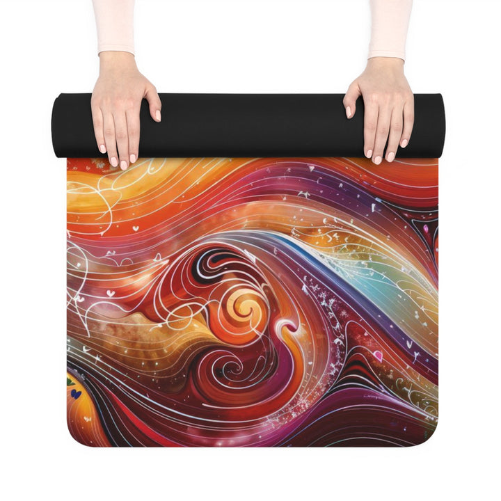Cosmic Vibrant Energy - Yoga Mat - Home Decor - g(0D·IO) - 24” x 68” - -