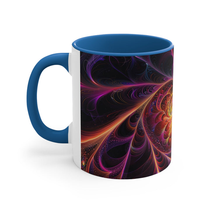 Cosmic Vibrant Heart - Accent Coffee Mug - Mug - g(0D·IO) - Pink - 11oz -