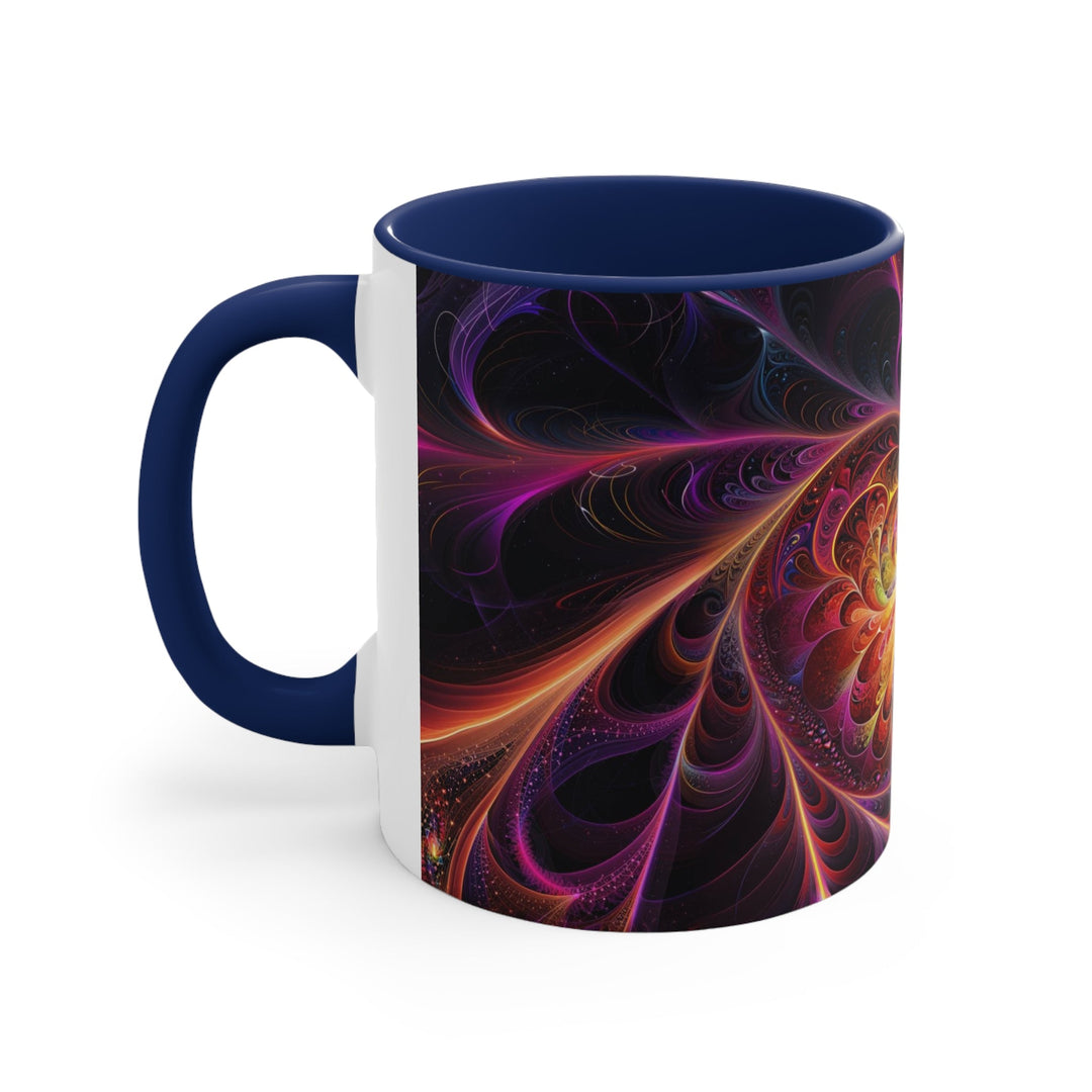 Cosmic Vibrant Heart - Accent Coffee Mug - Mug - g(0D·IO) - Pink - 11oz -