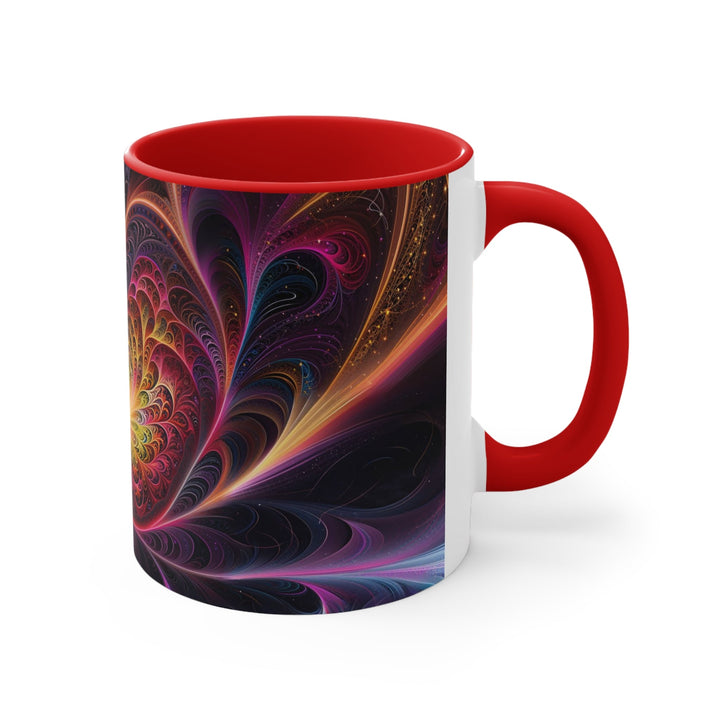 Cosmic Vibrant Heart - Accent Coffee Mug - Mug - g(0D·IO) - Pink - 11oz -