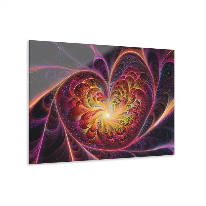 Cosmic Vibrant Heart - Acrylic Prints (French Cleat Hanging) - Home Decor - g(0D·IO) - 36" x 24" (Horizontal) - 0.25'' -