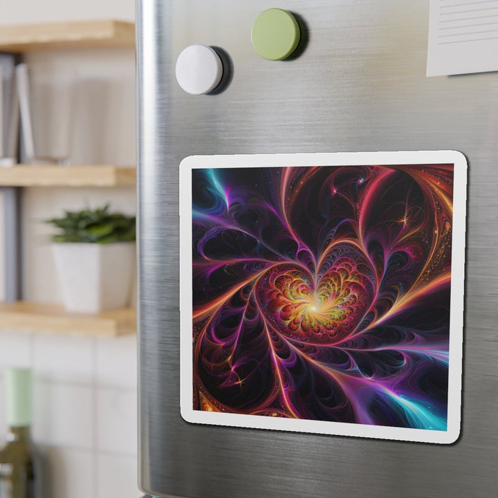 Cosmic Vibrant Heart - Die-cut Magnet - Home Decor - g(0D·IO) - 6 × 6" - Die-Cut - 1 pc