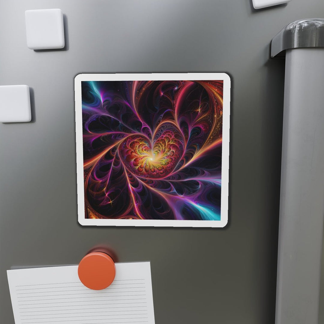 Cosmic Vibrant Heart - Die-cut Magnet - Home Decor - g(0D·IO) - 6 × 6" - Die-Cut - 1 pc