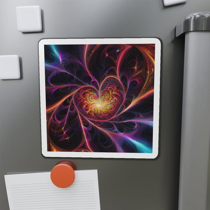 Cosmic Vibrant Heart - Die-cut Magnet - Home Decor - g(0D·IO) - 6 × 6" - Die-Cut - 1 pc
