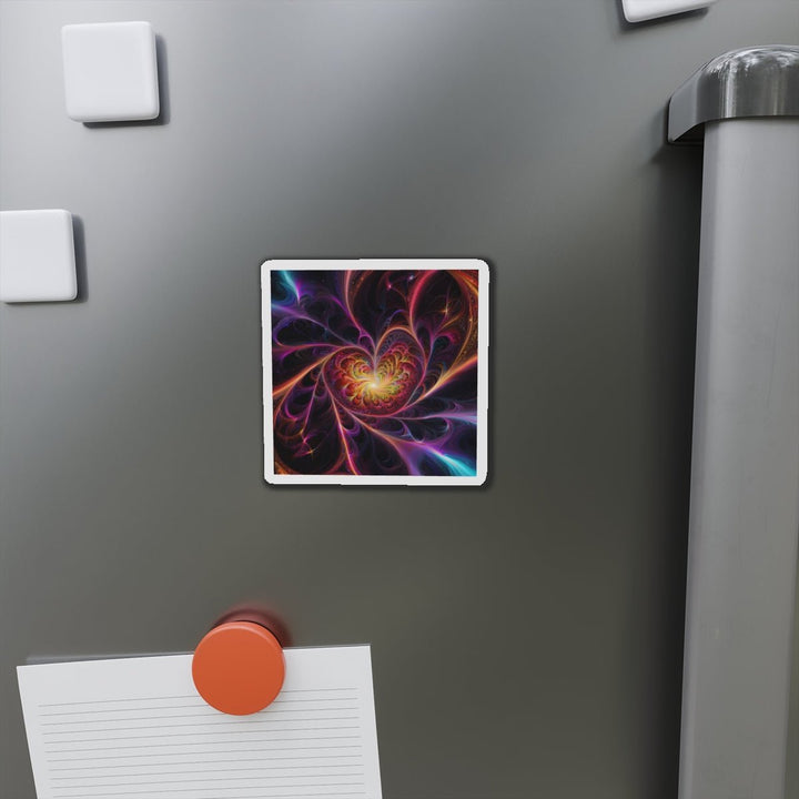 Cosmic Vibrant Heart - Die-cut Magnet - Home Decor - g(0D·IO) - 6 × 6" - Die-Cut - 1 pc