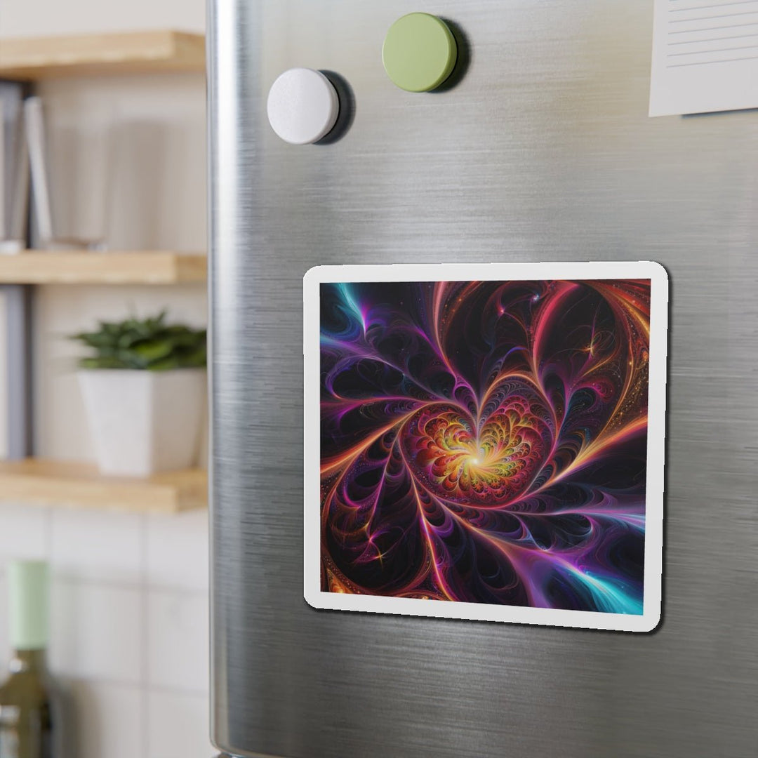 Cosmic Vibrant Heart - Die-cut Magnet - Home Decor - g(0D·IO) - 6 × 6" - Die-Cut - 1 pc