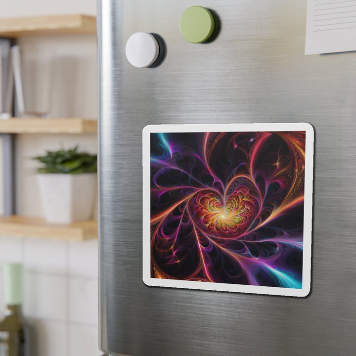 Cosmic Vibrant Heart - Die-cut Magnet - Home Decor - g(0D·IO) - 6 × 6" - Die-Cut - 1 pc