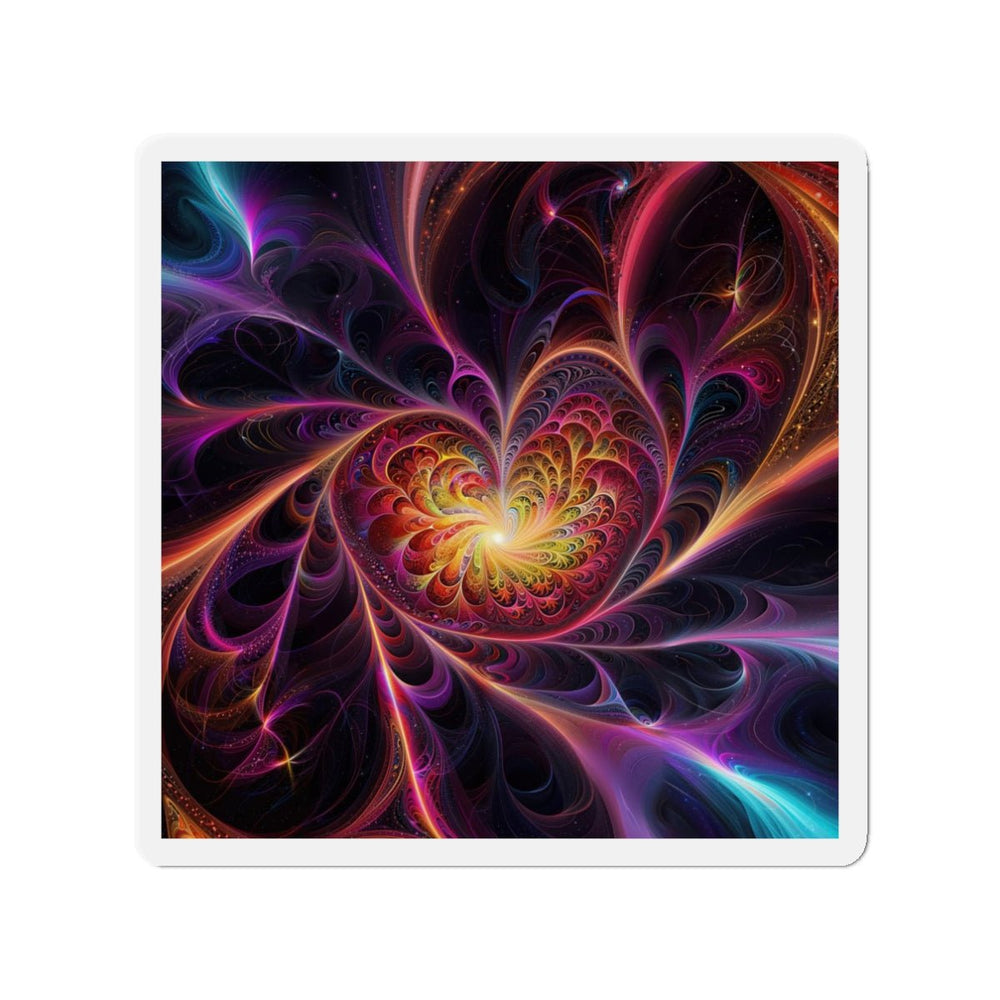 Cosmic Vibrant Heart - Die-cut Magnet - Home Decor - g(0D·IO) - 3" x 3" - Die-Cut - 1 pc