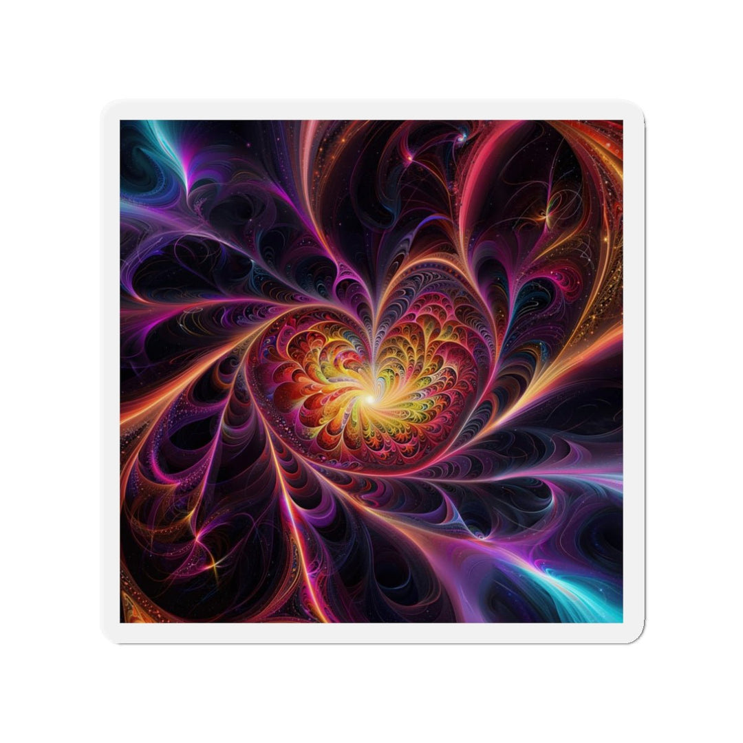 Cosmic Vibrant Heart - Die-cut Magnet - Home Decor - g(0D·IO) - 3" x 3" - Die-Cut - 1 pc