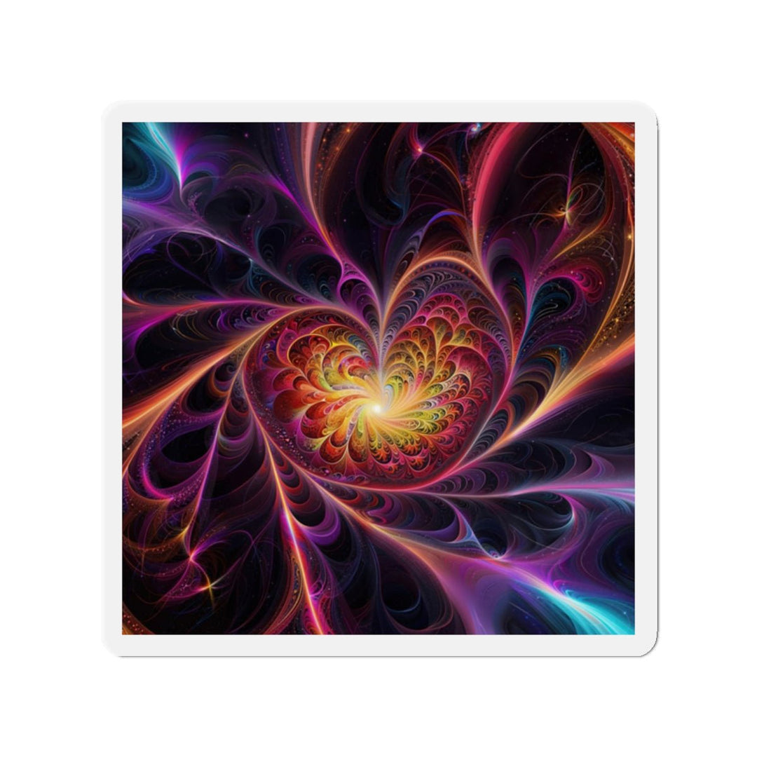 Cosmic Vibrant Heart - Die-cut Magnet - Home Decor - g(0D·IO) - 2" x 2" - Die-Cut - 1 pc
