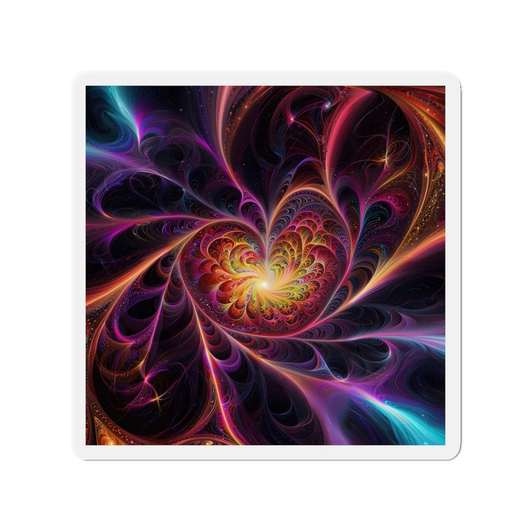 Cosmic Vibrant Heart - Die-cut Magnet - Home Decor - g(0D·IO) - 5" x 5" - Die-Cut - 1 pc