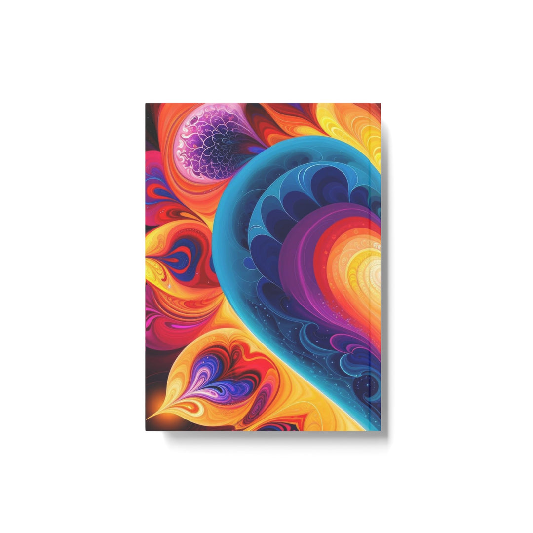 Cosmic Vibrant Heart - Hard Backed Journal - Paper products - g(0D·IO) - Graph - A5 - White