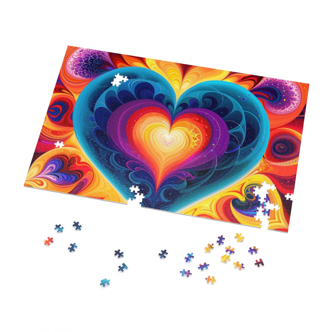 Cosmic Vibrant Heart - Jigsaw Puzzle (100, 252, 500, 1000 pieces) - Puzzle - g(0D·IO) - 29.25" × 19.75" (1000 pcs) - -