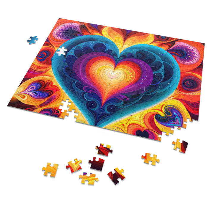 Cosmic Vibrant Heart - Jigsaw Puzzle (100, 252, 500, 1000 pieces) - Puzzle - g(0D·IO) - 29.25" × 19.75" (1000 pcs) - -