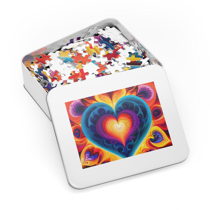 Cosmic Vibrant Heart - Jigsaw Puzzle (100, 252, 500, 1000 pieces) - Puzzle - g(0D·IO) - 29.25" × 19.75" (1000 pcs) - -