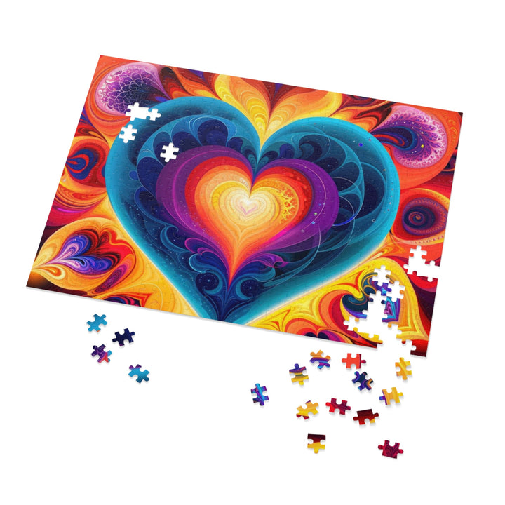 Cosmic Vibrant Heart - Jigsaw Puzzle (100, 252, 500, 1000 pieces) - Puzzle - g(0D·IO) - 29.25" × 19.75" (1000 pcs) - -