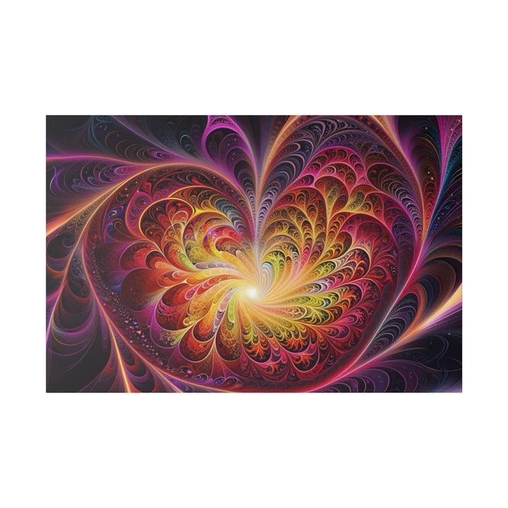 Cosmic Vibrant Heart - Matte Canvas - Canvas - g(0D·IO) - 48″ x 32″ (Horizontal) - 0.75'' -