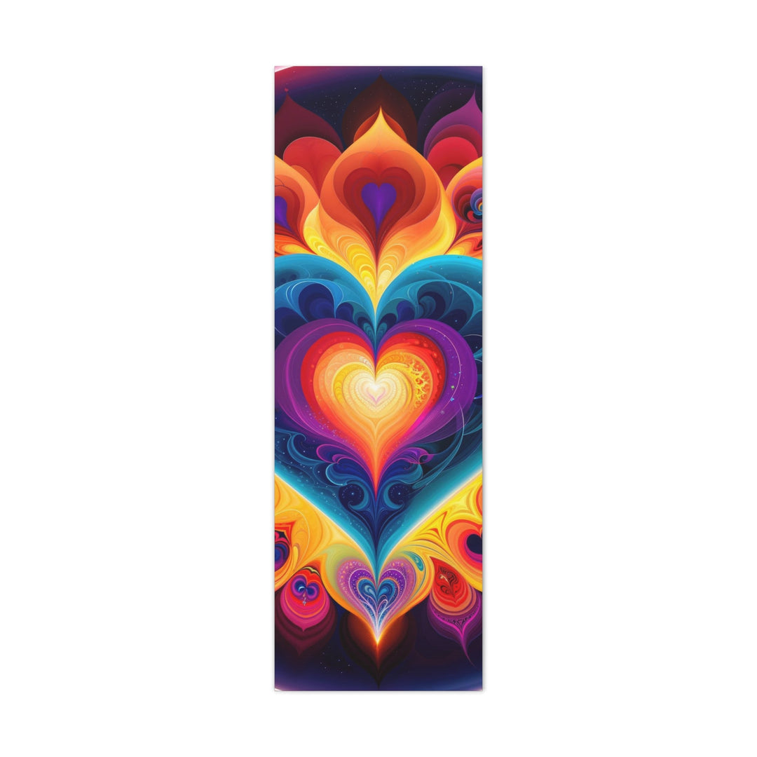 Cosmic Vibrant Heart - Matte Canvas Print 1.25" - Canvas - g(0D·IO) - 16" x 48" (Vertical) - 1.25" -