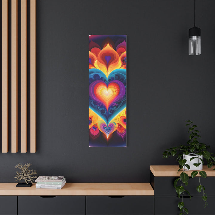 Cosmic Vibrant Heart - Matte Canvas Print 1.25" - Canvas - g(0D·IO) - 36" x 36" - 1.25" -