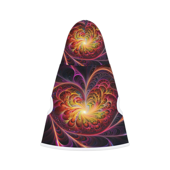 Cosmic Vibrant Heart - Pet Hoodie - Pets - g(0D·IO) - XXS - Black Rib -