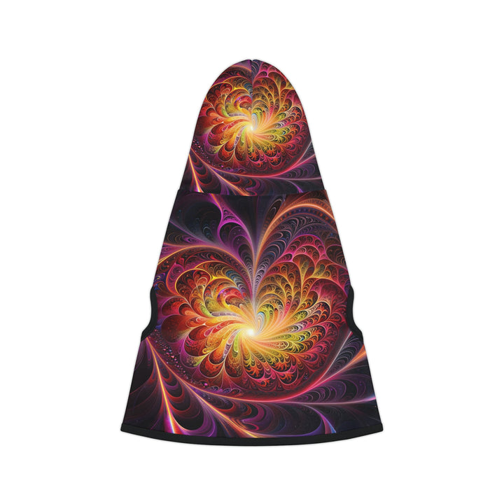 Cosmic Vibrant Heart - Pet Hoodie - Pets - g(0D·IO) - XXS - Black Rib -