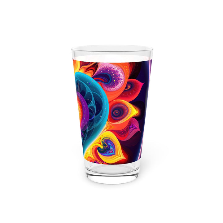 Cosmic Vibrant Heart - Pint Glass - Mug - g(0D·IO) - 16oz - -