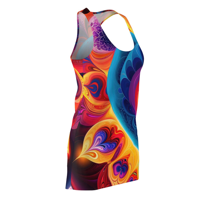 Cosmic Vibrant Heart - Racerback Dress - All Over Prints - g(0D·IO) - XS - -