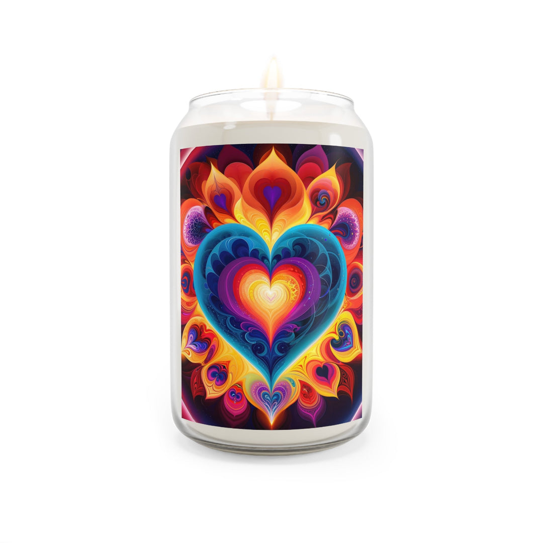 Cosmic Vibrant Heart - Scented Candle - Home Decor - g(0D·IO) - Vanilla Bean - 13.75oz -