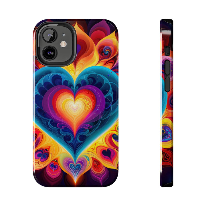 Cosmic Vibrant Heart - Tough Phone Case - Phone Case - g(0D·IO) - iPhone 12 Mini - -