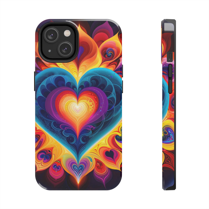 Cosmic Vibrant Heart - Tough Phone Case - Phone Case - g(0D·IO) - iPhone 14 - -