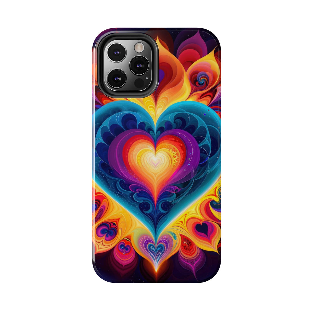 Cosmic Vibrant Heart - Tough Phone Case - Phone Case - g(0D·IO) - iPhone 13 Mini - -