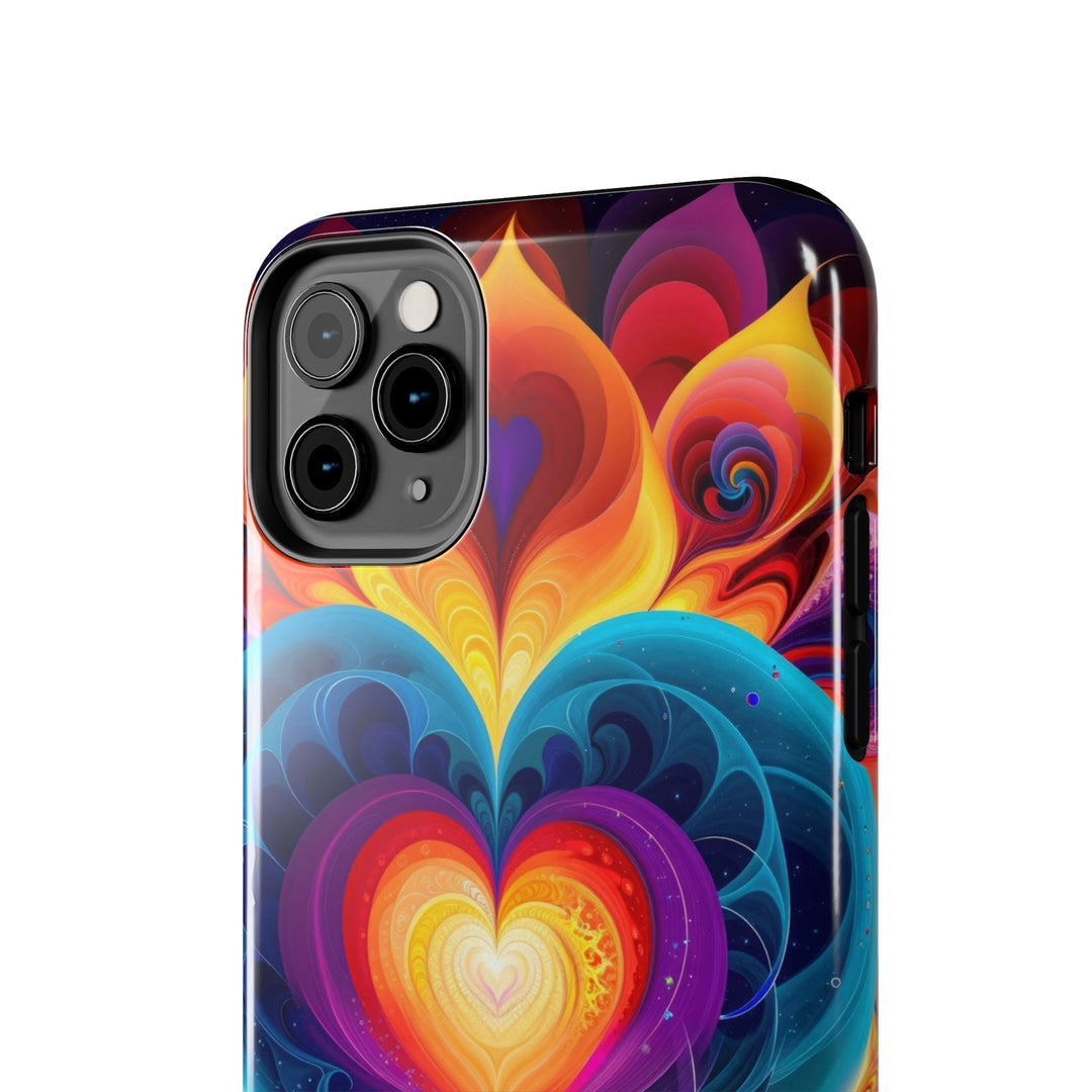 Cosmic Vibrant Heart - Tough Phone Case - Phone Case - g(0D·IO) - iPhone 13 Mini - -