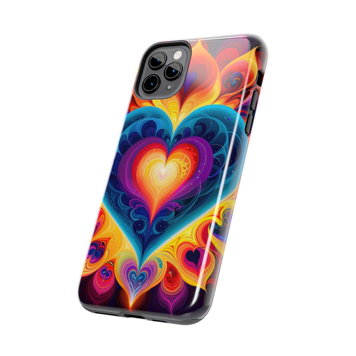 Cosmic Vibrant Heart - Tough Phone Case - Phone Case - g(0D·IO) - iPhone 13 Mini - -