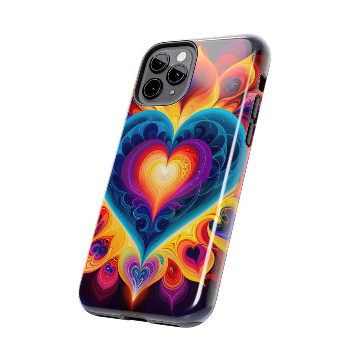 Cosmic Vibrant Heart - Tough Phone Case - Phone Case - g(0D·IO) - iPhone 13 Mini - -