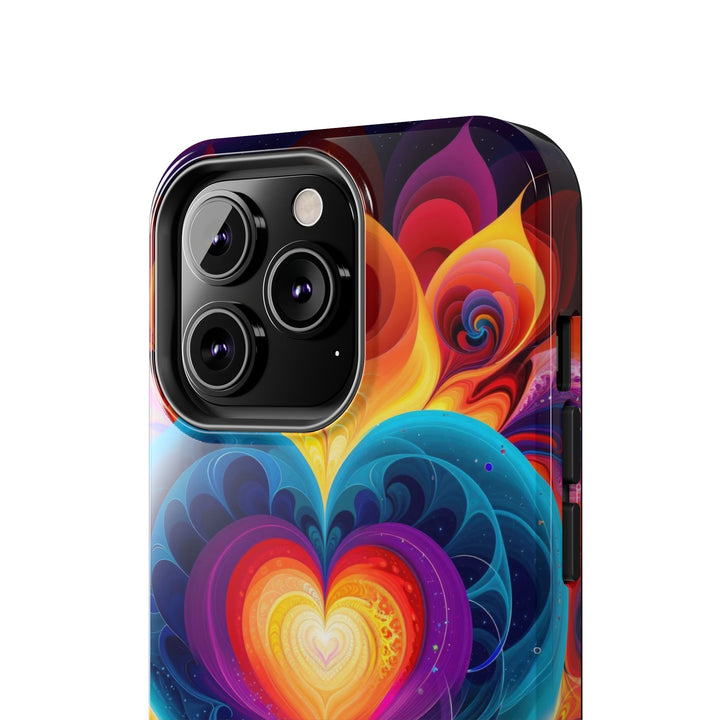 Cosmic Vibrant Heart - Tough Phone Case - Phone Case - g(0D·IO) - iPhone 13 Mini - -