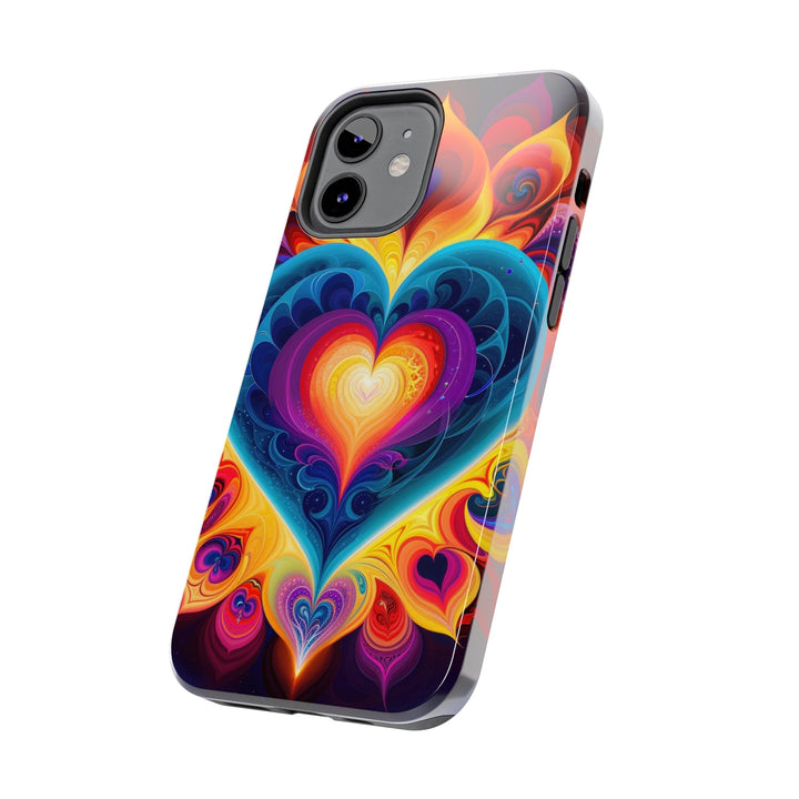 Cosmic Vibrant Heart - Tough Phone Case - Phone Case - g(0D·IO) - iPhone 13 Mini - -