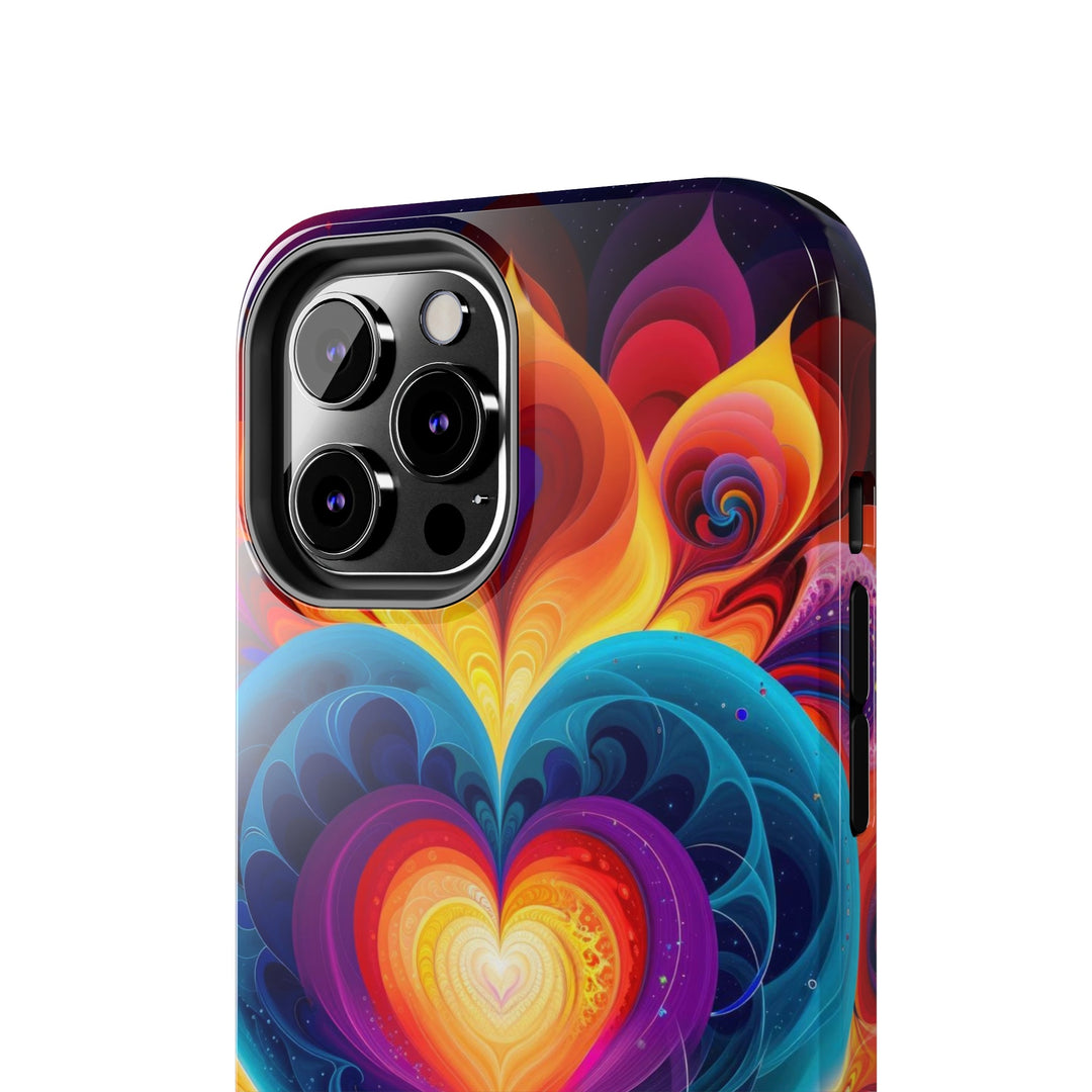 Cosmic Vibrant Heart - Tough Phone Case - Phone Case - g(0D·IO) - iPhone 13 Mini - -