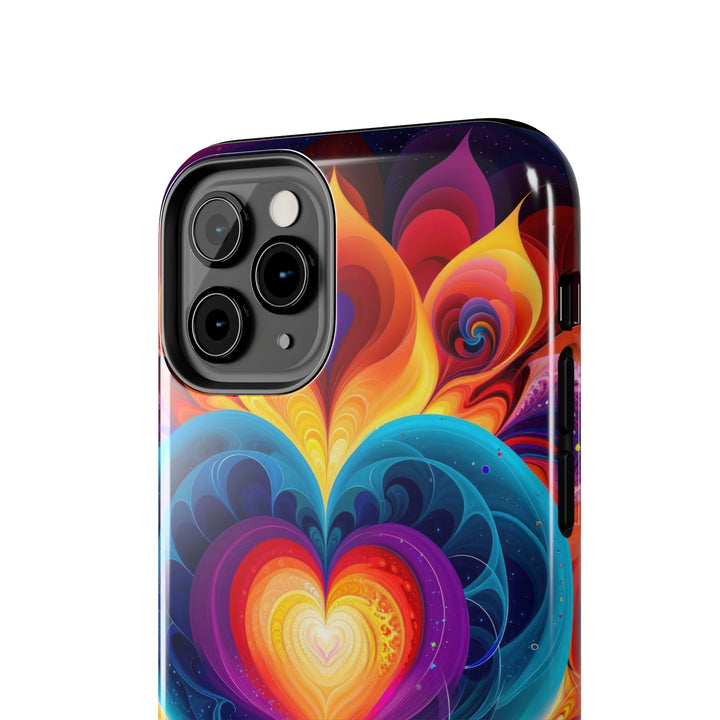 Cosmic Vibrant Heart - Tough Phone Case - Phone Case - g(0D·IO) - iPhone 13 Mini - -