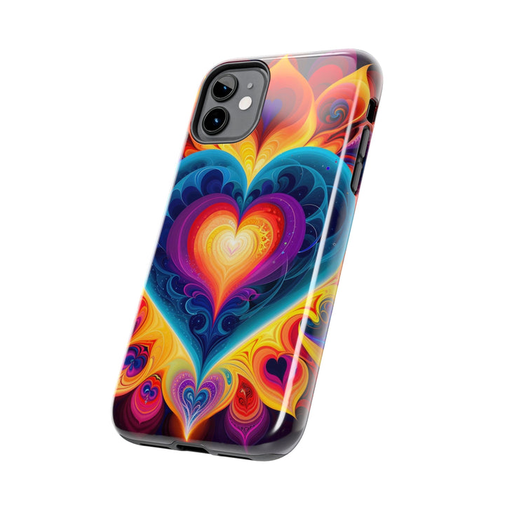 Cosmic Vibrant Heart - Tough Phone Case - Phone Case - g(0D·IO) - iPhone 13 Mini - -