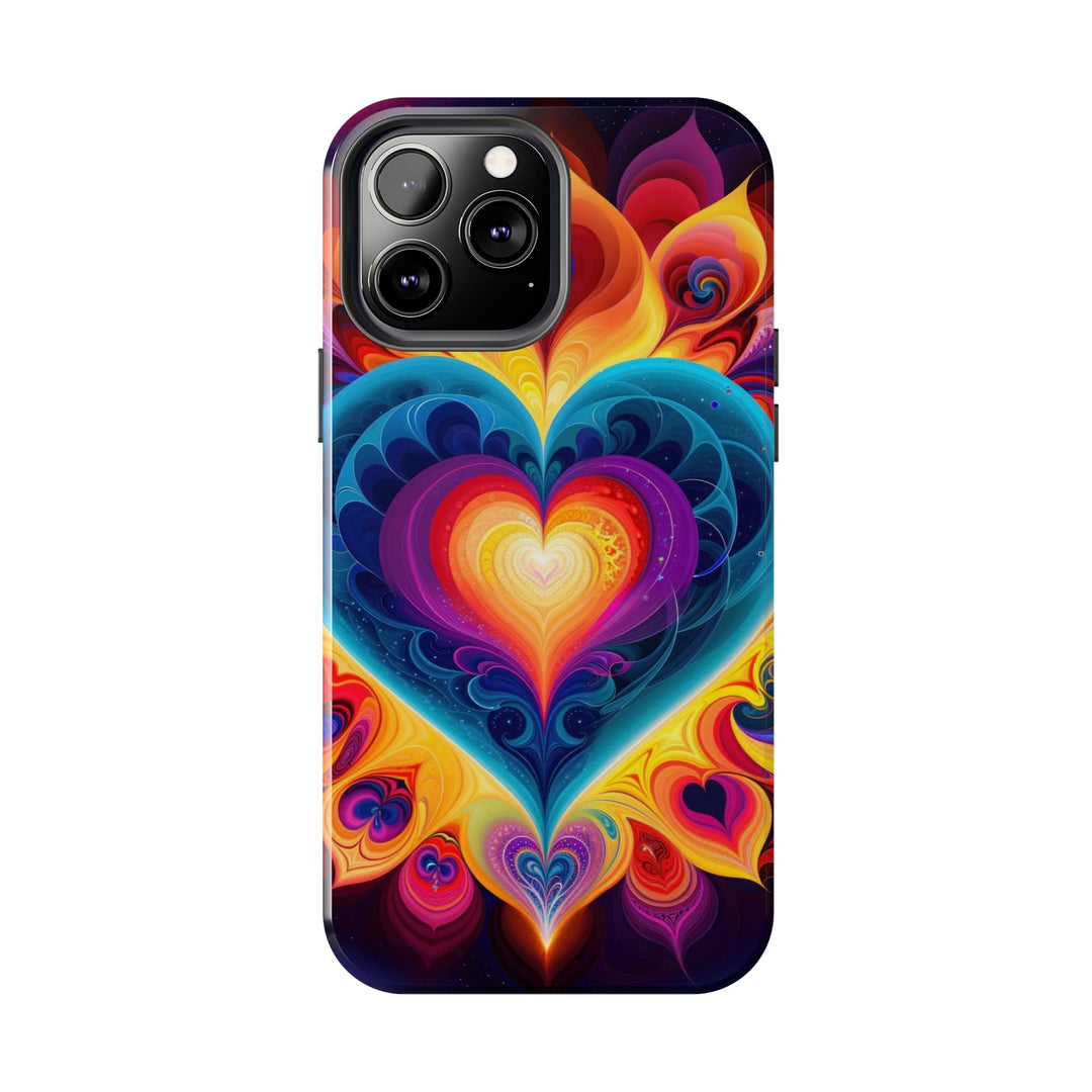 Cosmic Vibrant Heart - Tough Phone Case - Phone Case - g(0D·IO) - iPhone 13 Mini - -