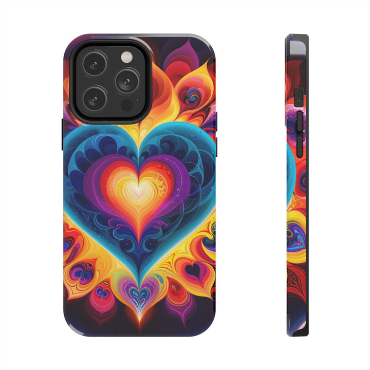 Cosmic Vibrant Heart - Tough Phone Case - Phone Case - g(0D·IO) - iPhone 14 Pro Max - -